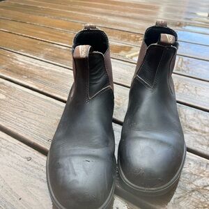 Blundstone Men's Stout Brown Leather Boots